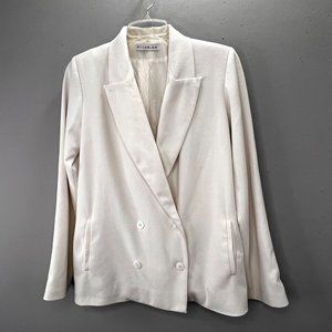 Rodebjer Blazer Jacket Ivory White size XS Women Pockets Buttons